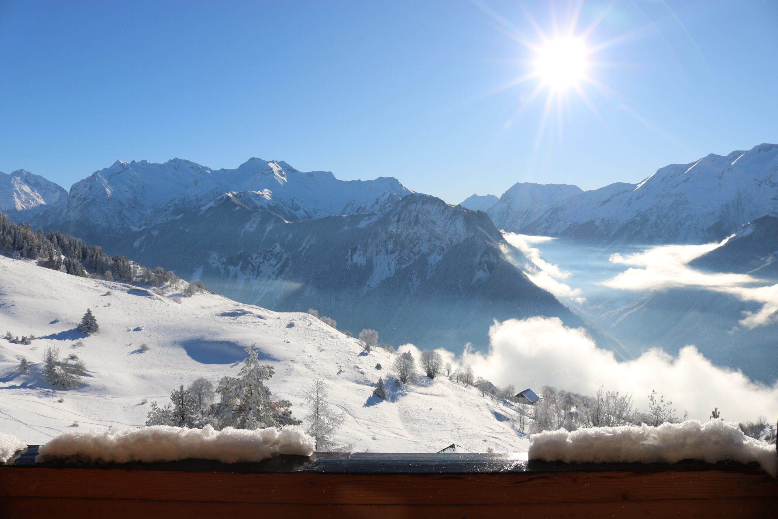 La vue depuis l'appartement !